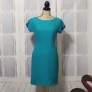 EUC Banana Republic Teal Sheath Dress